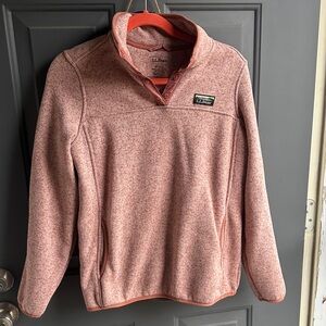 L.L. Bean rose Pullover Fleece